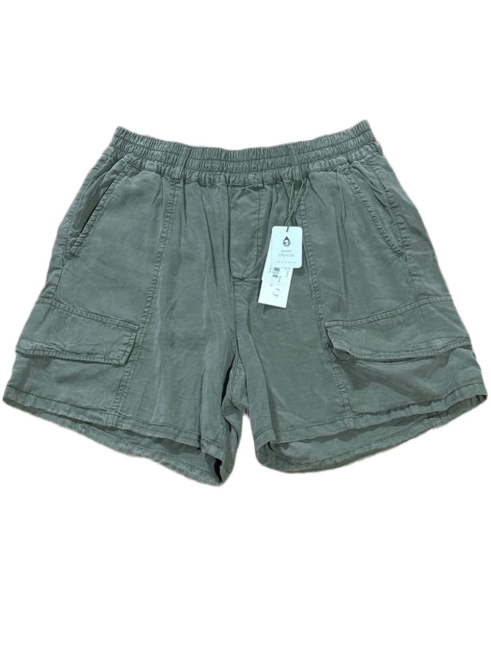 NWT! Size Small SANCTUARY Women's Olive Green Cargo Lounge Shorts